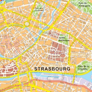 strasbourg vector map