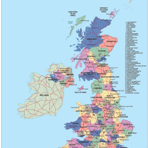 united kingdom political map