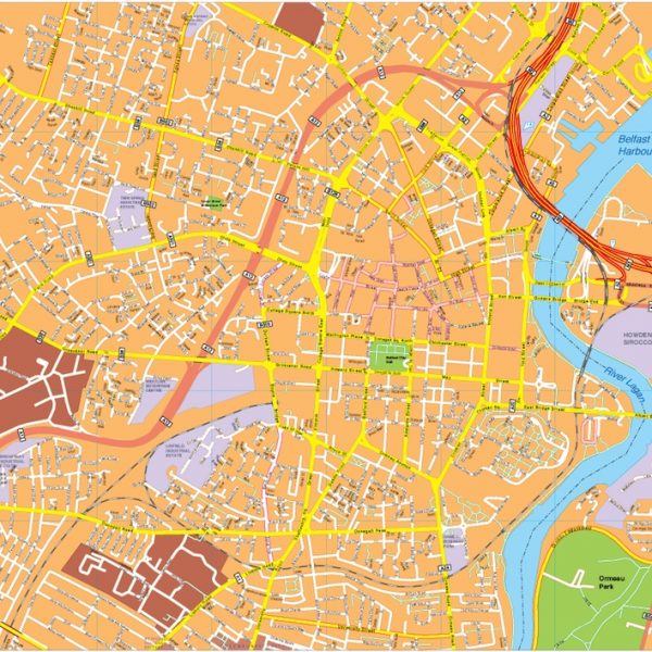Belfast vector map