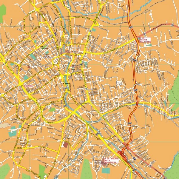 Bielsko Biala EPS map
