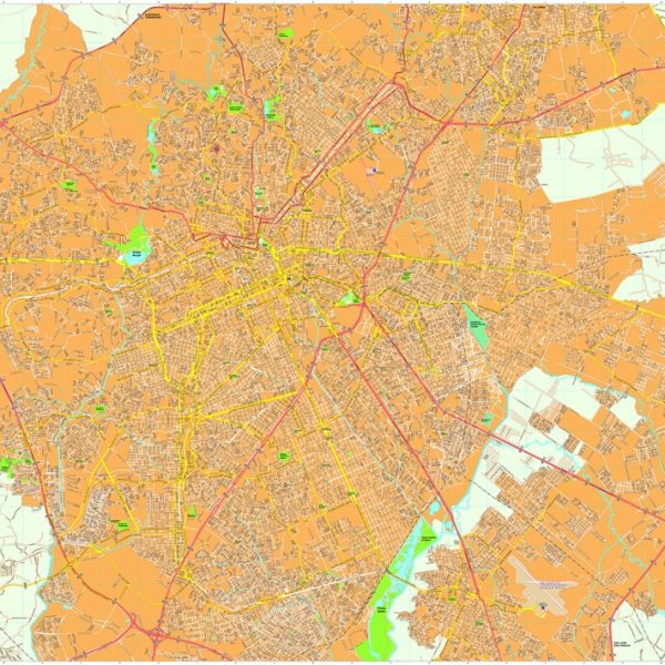 Curitiba vector map