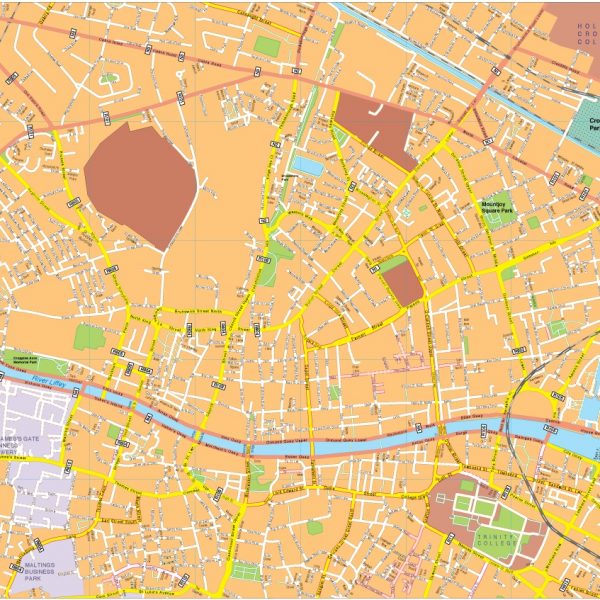 Dublin vector map