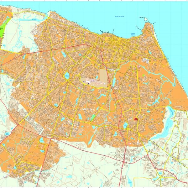 Fortaleza vector map