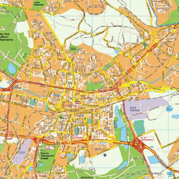 Katowice EPS map