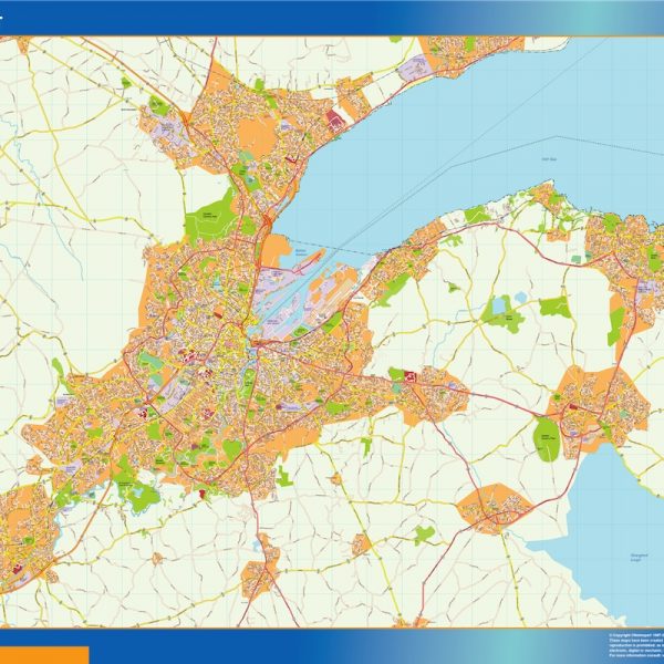 belfast vector map