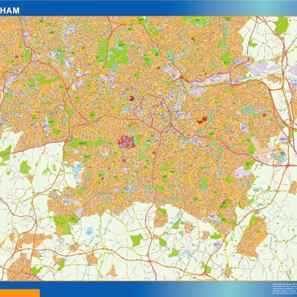 birmingham vector map