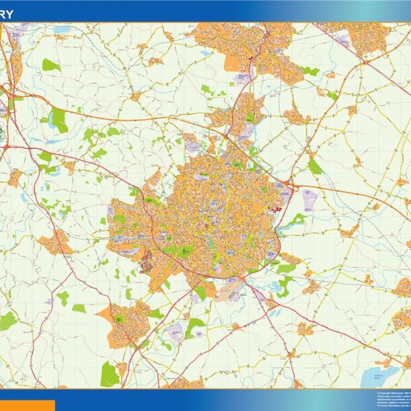 coventry vector map