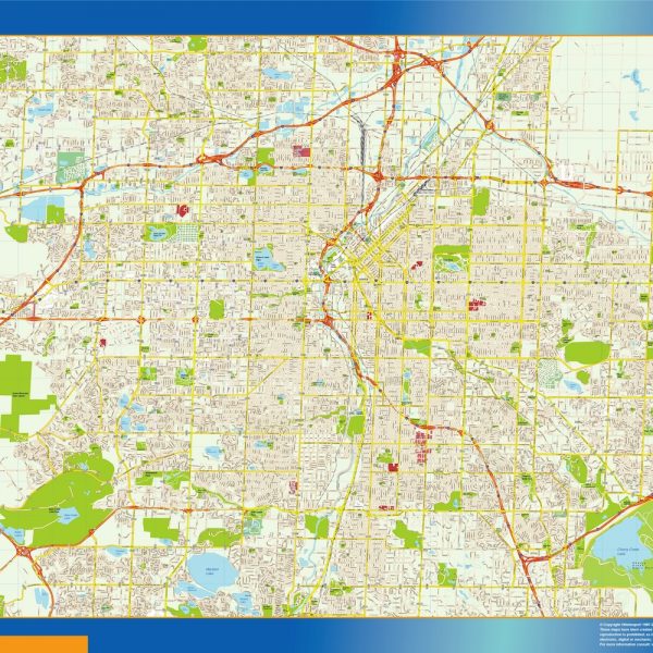 denver vector map