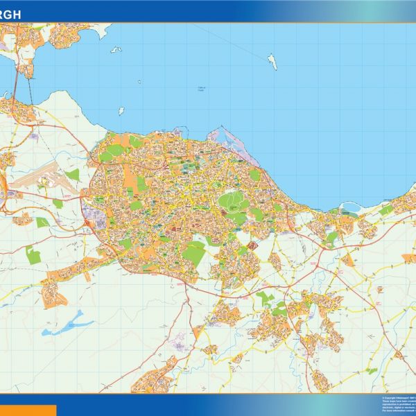 edinburgh vector map