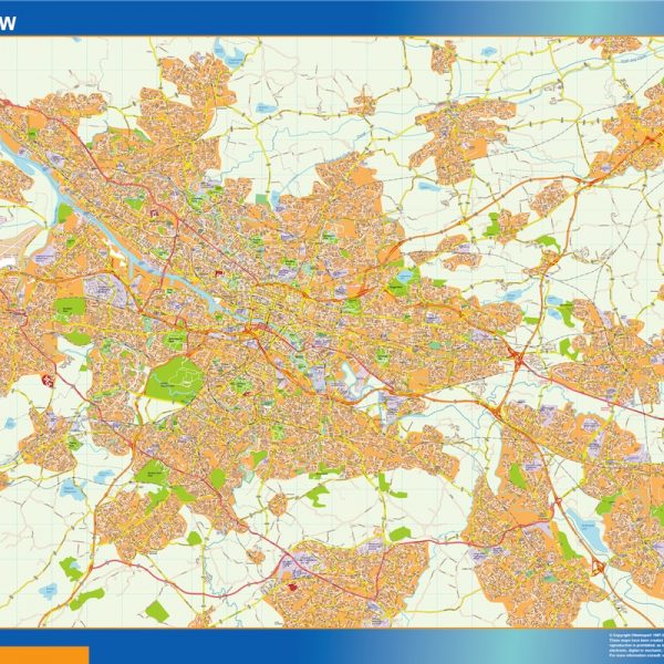 glasgow vector map