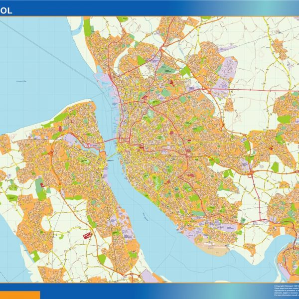liverpool vector map