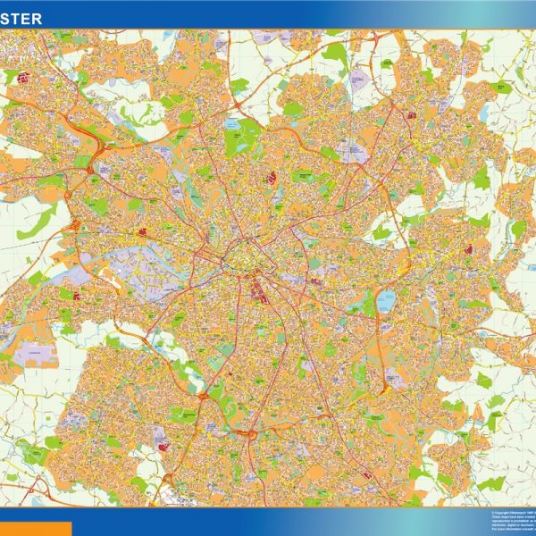 manchester vector map