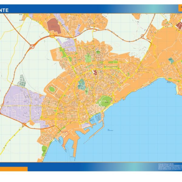 mapa vectorial alicante