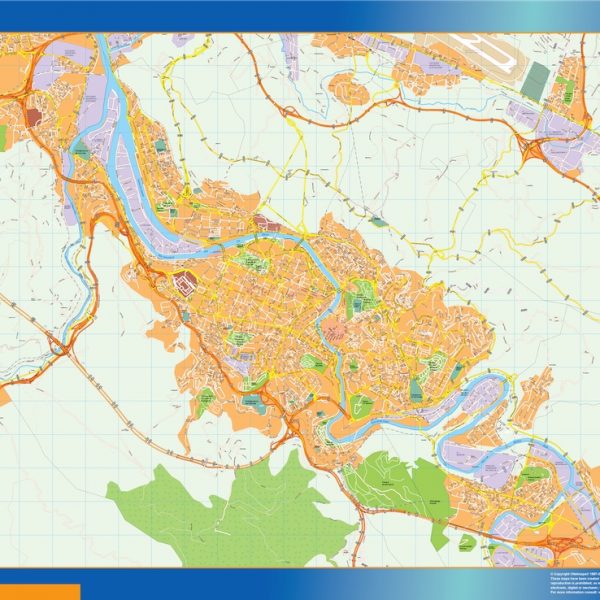 mapa vectorial bilbao