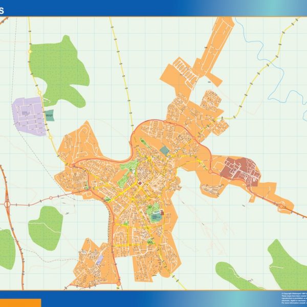 mapa vectorial caceres