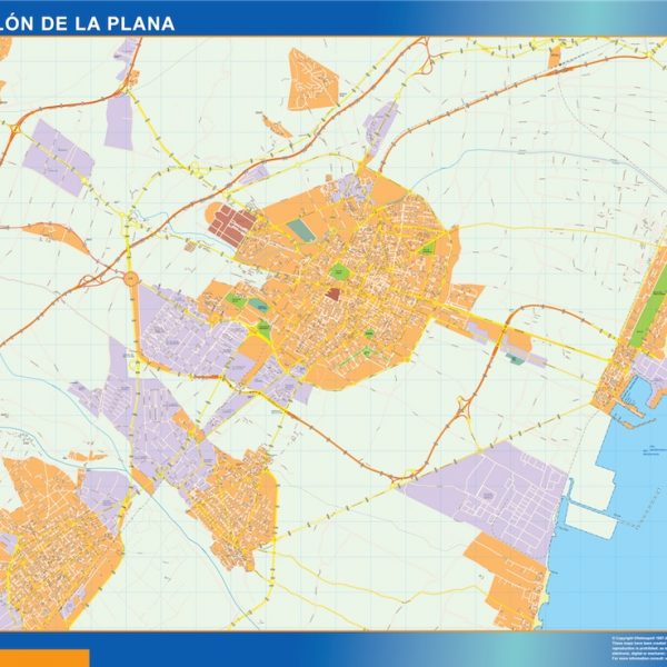 mapa vectorial castellon de la plana