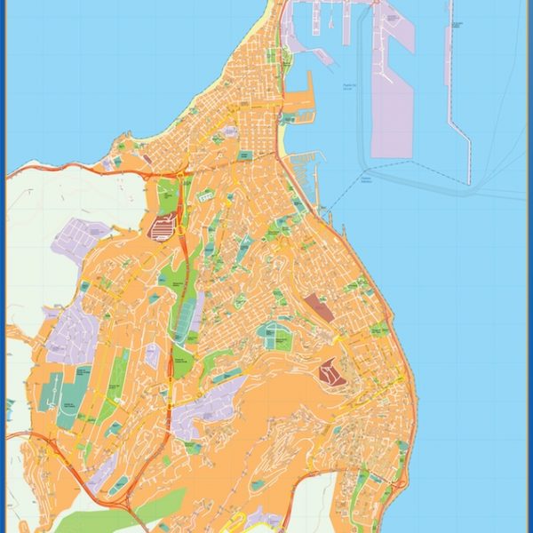 mapa vectorial las palmas de gran canaria