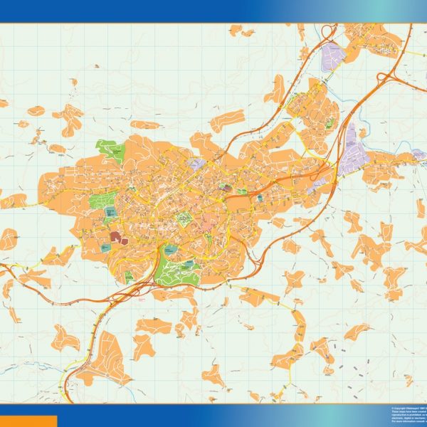 mapa vectorial oviedo