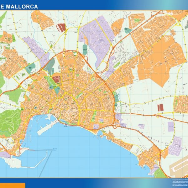 mapa vectorial palma mallorca