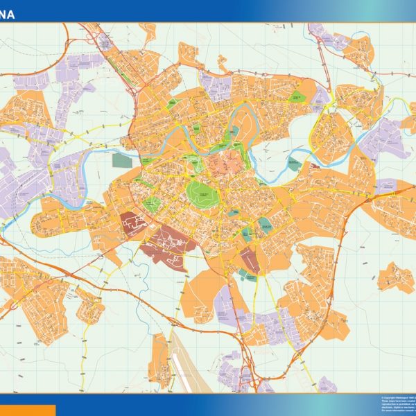 mapa vectorial pamplona