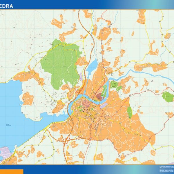 mapa vectorial pontevedra