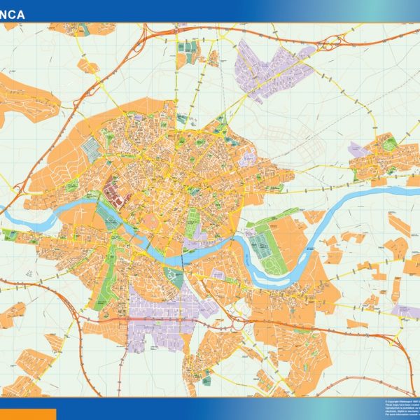 mapa vectorial salamanca