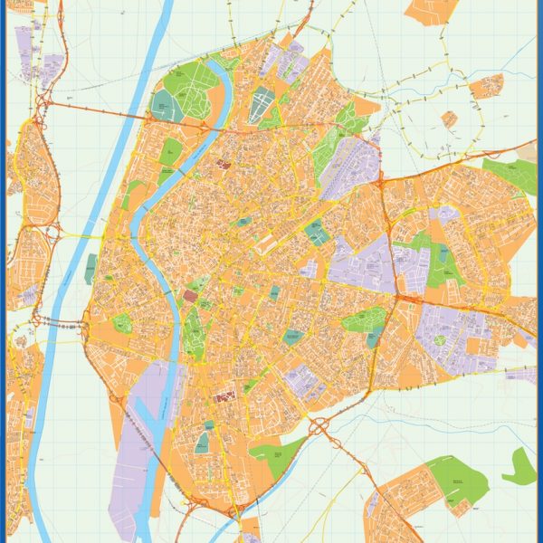 mapa vectorial sevilla