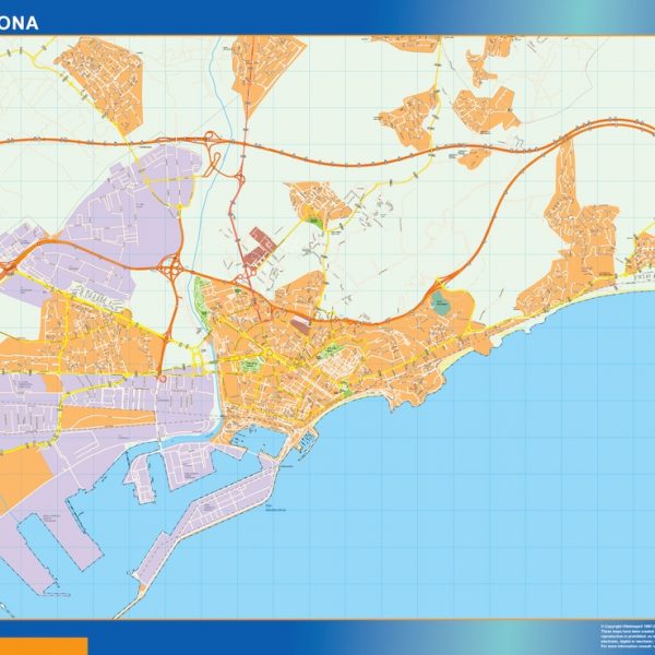 mapa vectorial tarragona