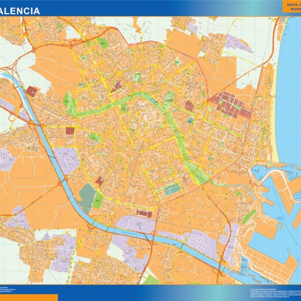 mapa vectorial valencia