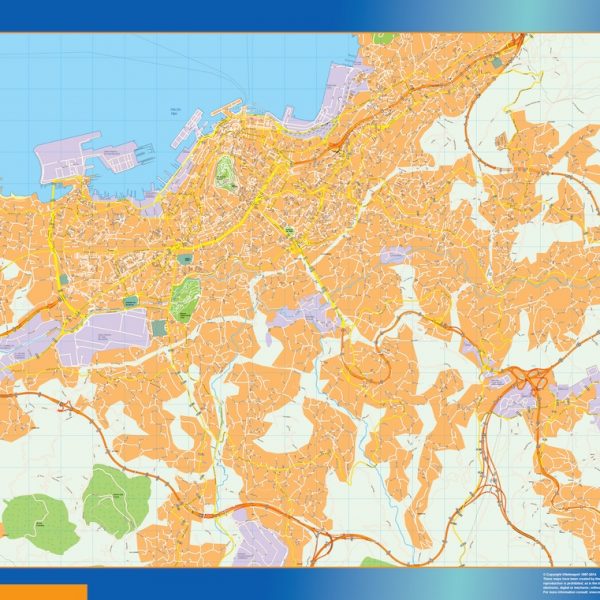 mapa vectorial vigo