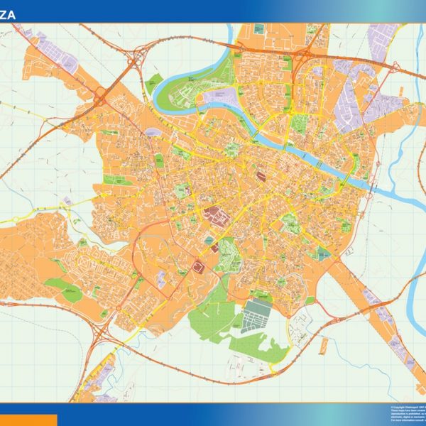 mapa vectorial zaragoza