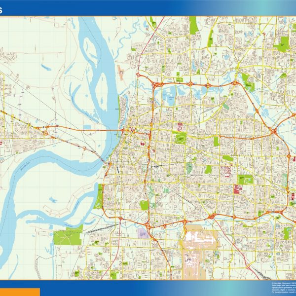 memphis vector map