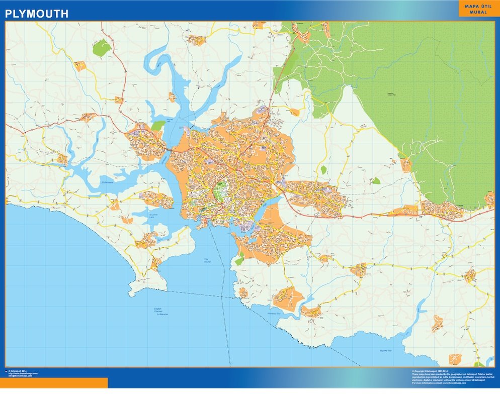 plymouth vector map