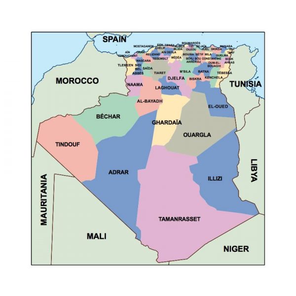 algeria presentation map