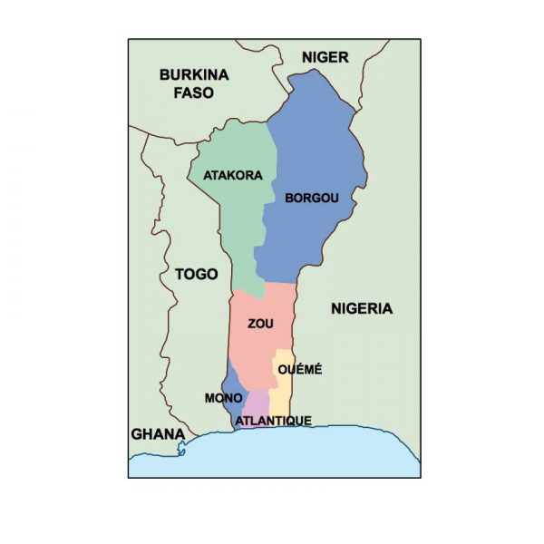 benin presentation map