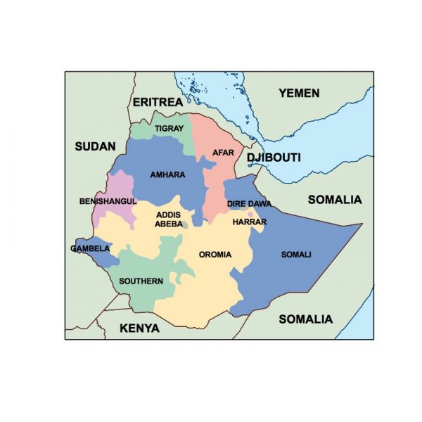 ethiopia presentation map