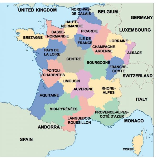 france presentation map