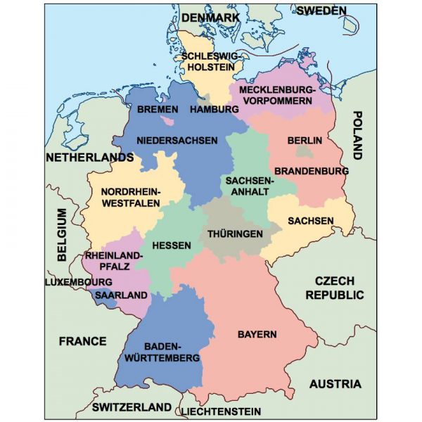 germany presentation map