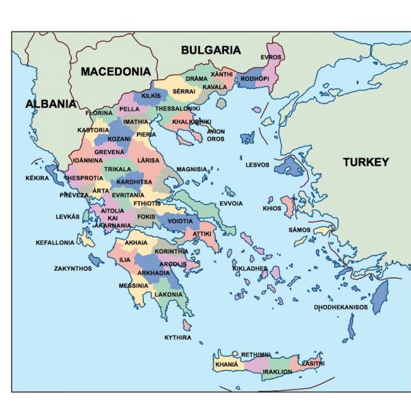 greece presentation map