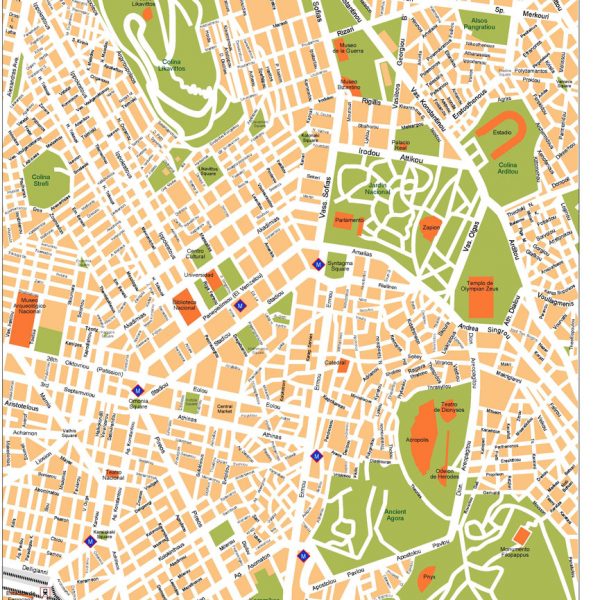 Athens Vector Map