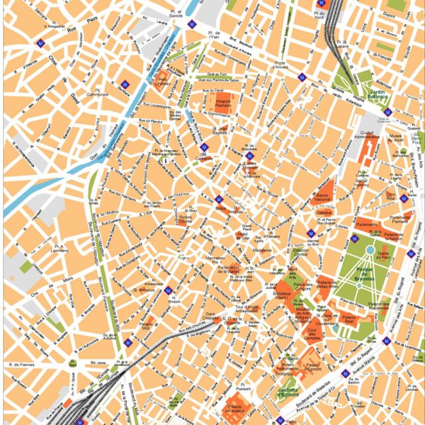 Brussels Vector Map