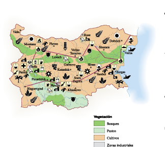Bulgaria Economic map