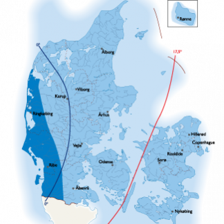 Denmark Climate map
