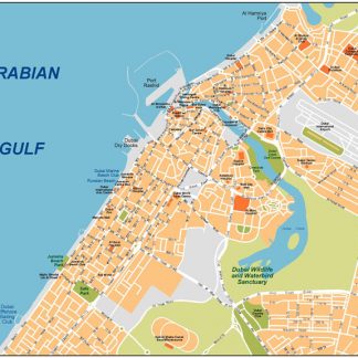 Dubai Vector Map