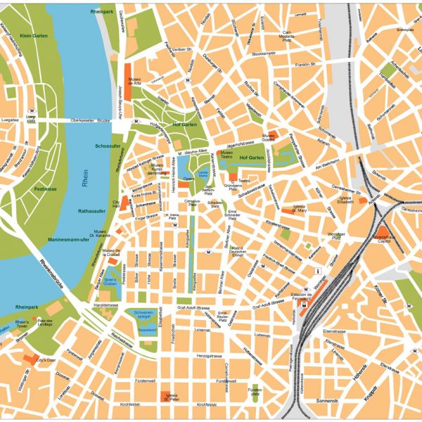 Dusseldorf Vector Map