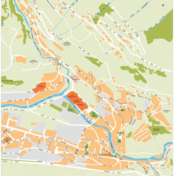 Escaldes Vector Map
