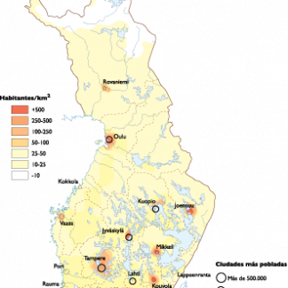 Finland Population map
