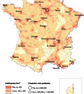 France Population map
