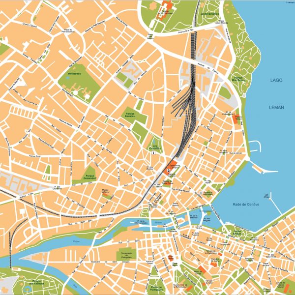 Geneve Vector Map
