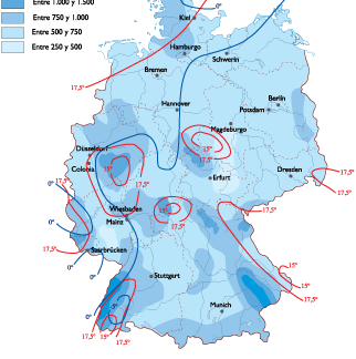 Germany Climate map